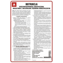 Instrukcja przeciwpożarowego zabezpieczenia magazynów z materiałami pożarowo niebezpiecznymi